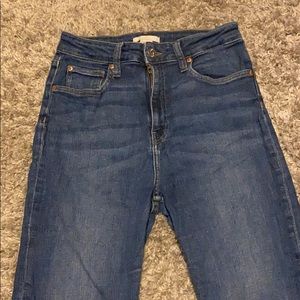 High rise skinny jeans